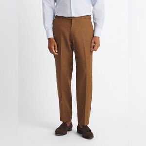 Proper Cloth Tobacco Irish Linen Dress Pant